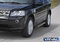 Пороги, подножки "Premium-Black" Land Rover Freelander 2006-2010-2012-2014