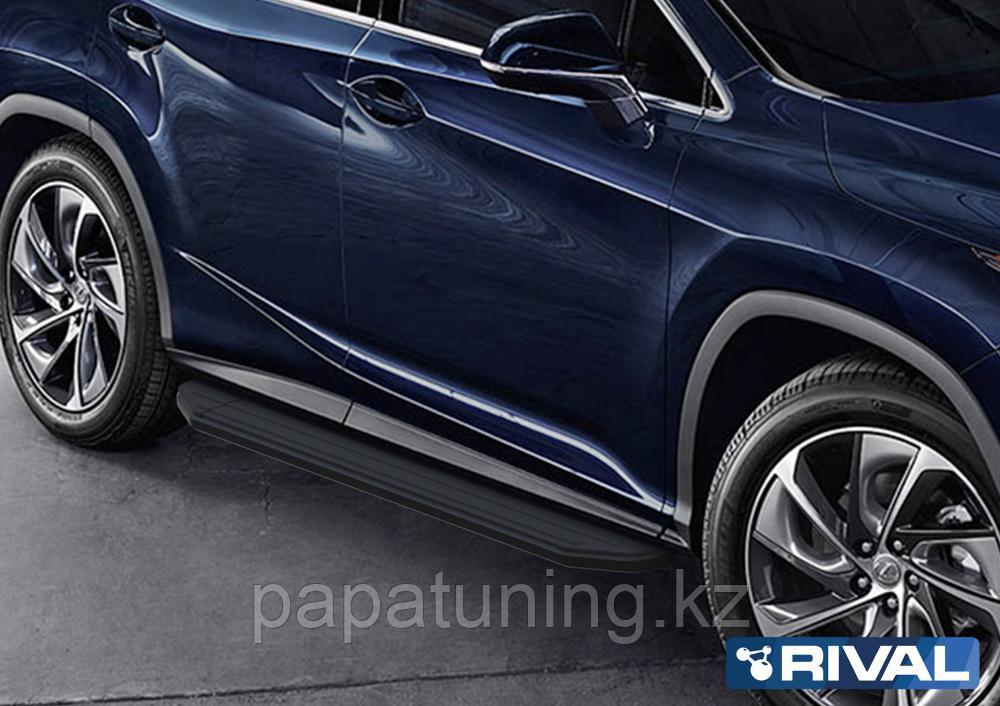Пороги, подножки "Premium-Black" Lexus RX 2015- - фото 1 - id-p103841071