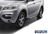 Пороги, подножки "Silver" Lifan X60 2012-2016