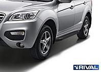 Пороги, подножки "Black" Lifan X60 2012-2016