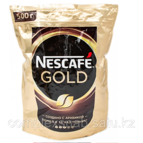 Кофе растворимый Nescafe Gold 500гр, дой-пак - фото 1 - id-p104044550