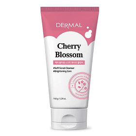 Chery Blossom Dermal мягкий скраб для нежного очищения кожи лица 150 грамм