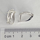 Серьги из серебра с фианитами SOKOLOV 94023284 покрыто  родием с английским замком, фото 3