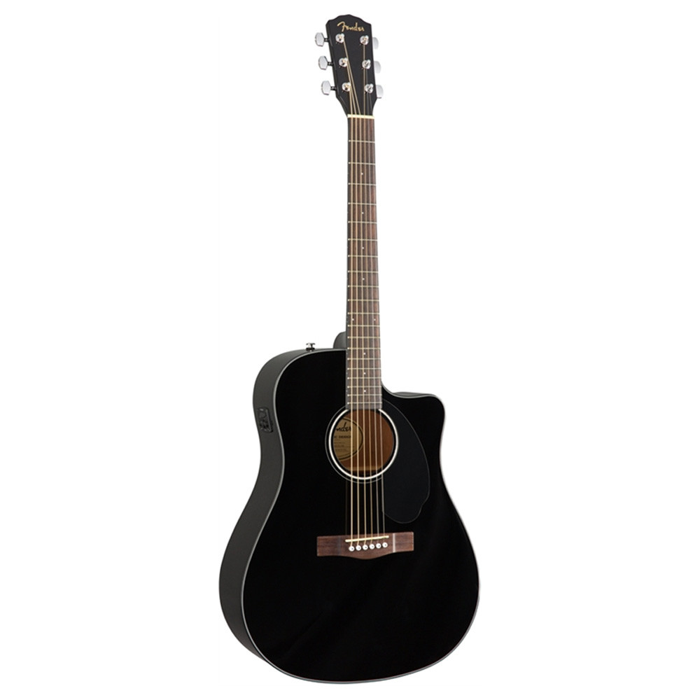 Электро-акустическая гитара Fender CD-60SCE Black - фото 1 - id-p104045106