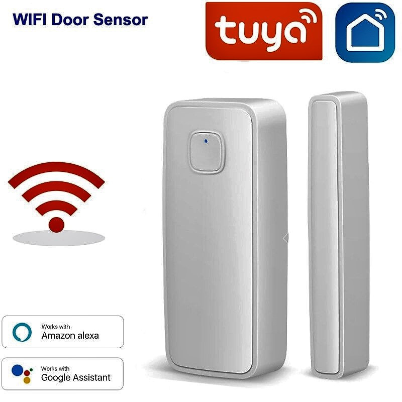Дверная сигнализация Tuya WiFi датчик открытия для двери или окна