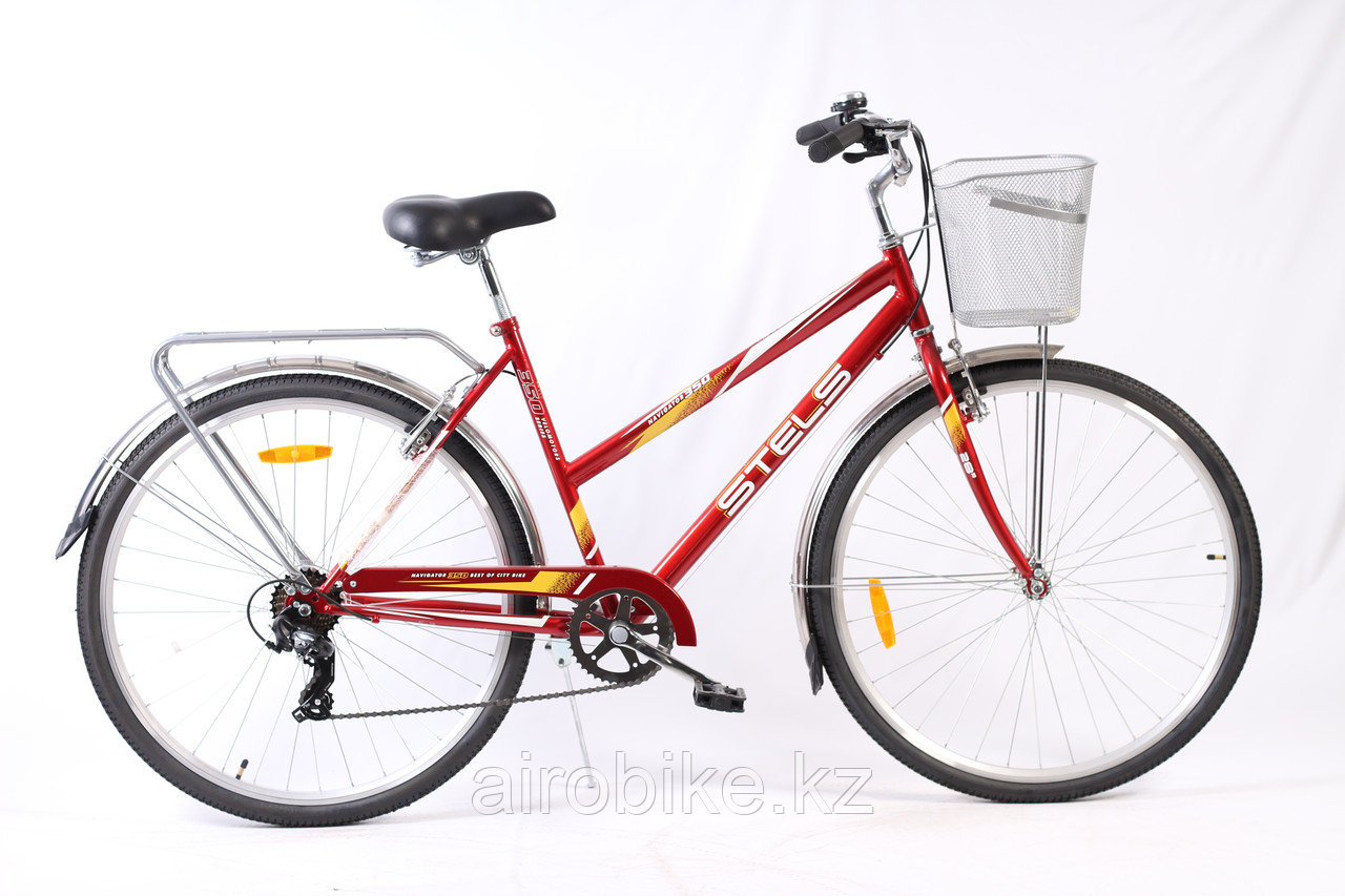 Взрослый дамский велосипед Stels 350, красный