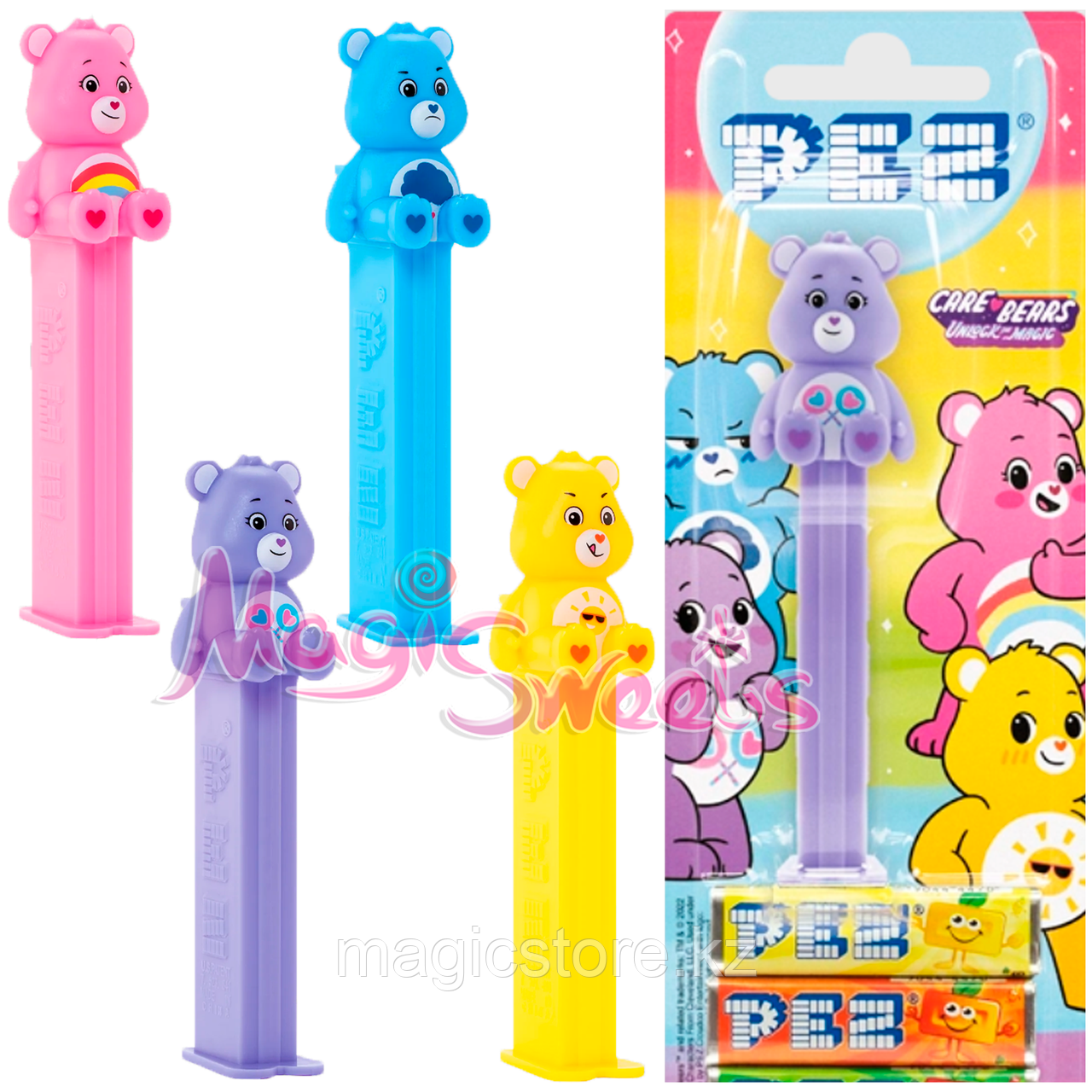 PEZ Конфеты с игрушкой 2 в 1 "Медвежата" 17 гр. / Упаковка 12 шт. / Венгрия