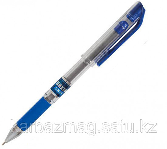 Ручка шар. LINC MAXWELL синяя, прозр. корпус, грип, упор 0.7мм, арт. 2700 - фото 1 - id-p103878352