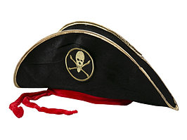 Шляпа маскарадная - 59-60см. Пират (полиэстер) (Феникс-Презент)