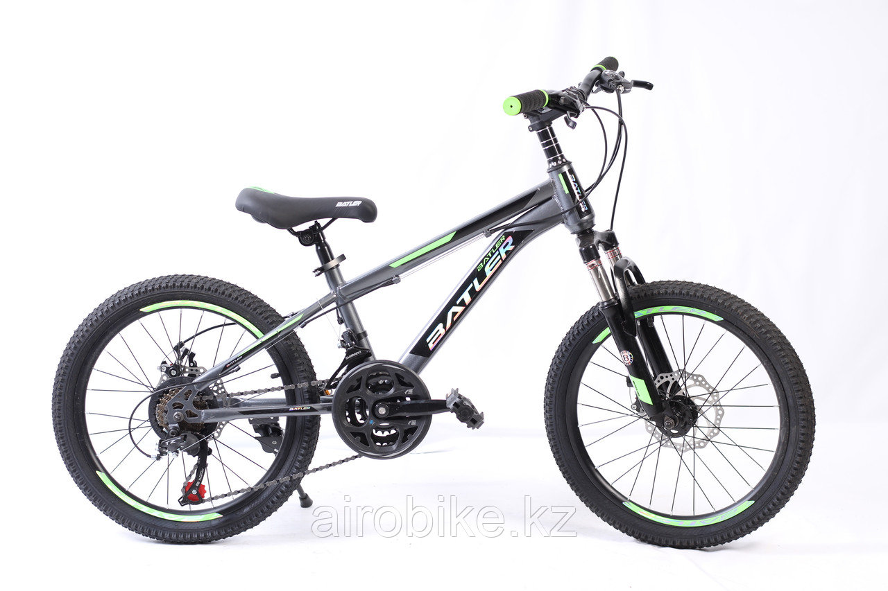 Детский спортивный велосипед Batler 001C, серо-зелёный