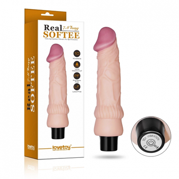 Реалистичный вибратор Real Softee Lovetoy (19,3*3,7)