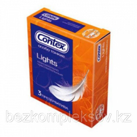 Презервативы Contex Lights, 3 шт.