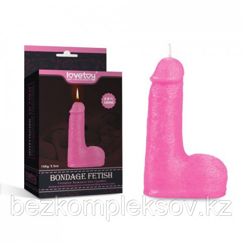 Свеча Bondage Fetish розовый цвет (низкотемпературная)