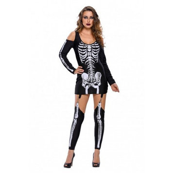 Платье на хеллоуин «Скелет» размер L
