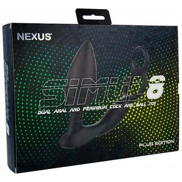 NEXUS Массажер простаты с кольцами для пениса и мошонки SIMUL8 Plug Edition
