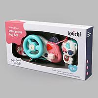 Развивающая игрушка "Руль" с фиолетовой машинкой Kaichi