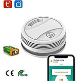 Датчик дыма беспроводной Wi-Fi TUYA пожарный извещатель с сереной, фото 4