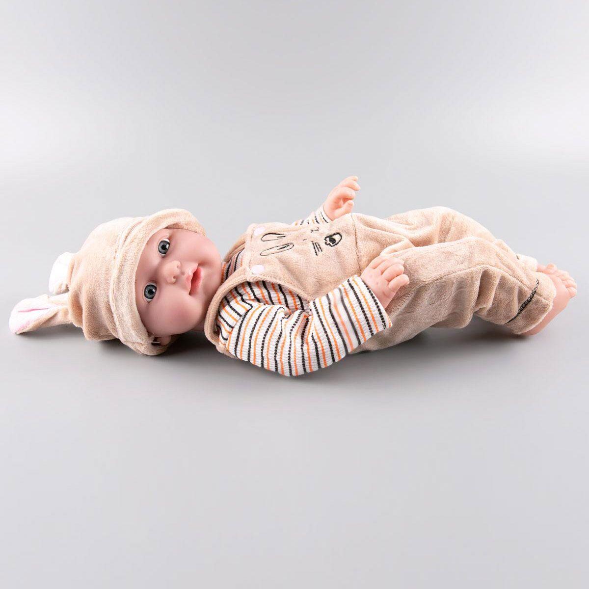 Игрушка пупс в бежевом костюмчике Kaifan Toys