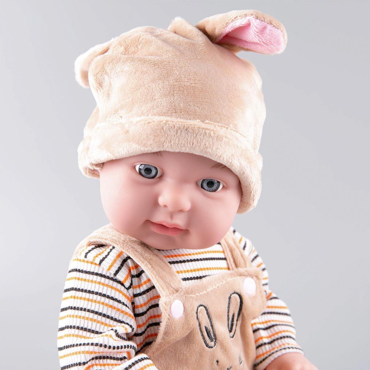 Игрушка пупс в бежевом костюмчике Kaifan Toys