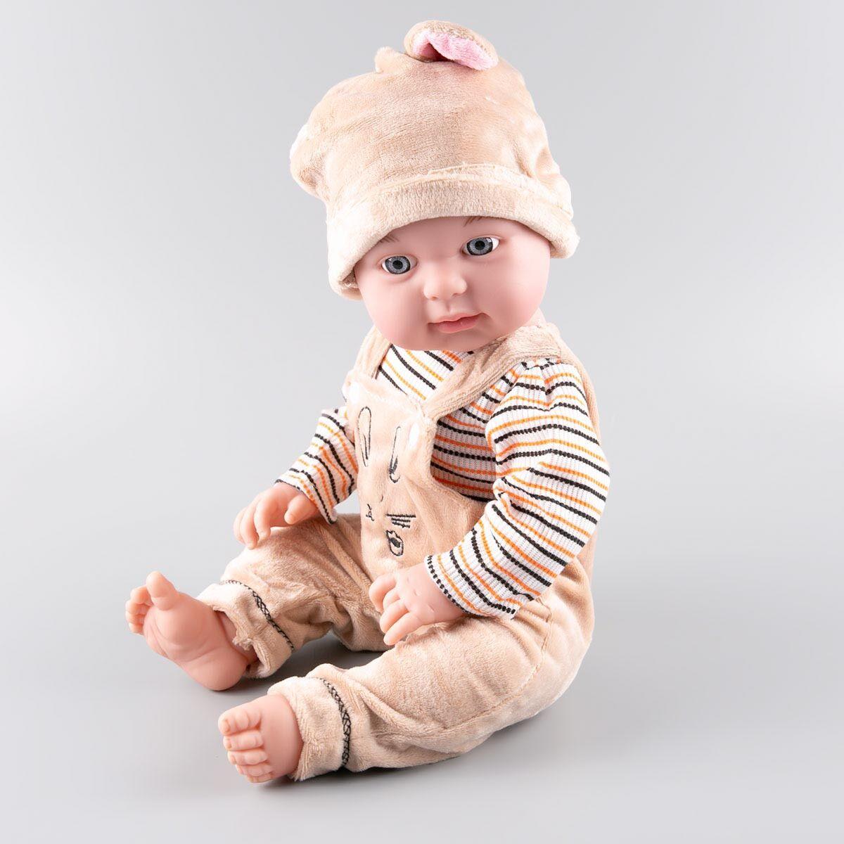 Игрушка пупс в бежевом костюмчике Kaifan Toys