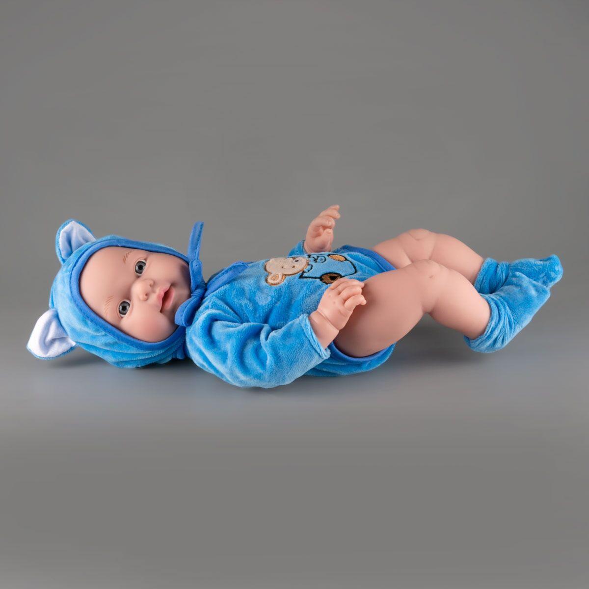 Игрушка пупс в голубом костюмчике Kaifan Toys