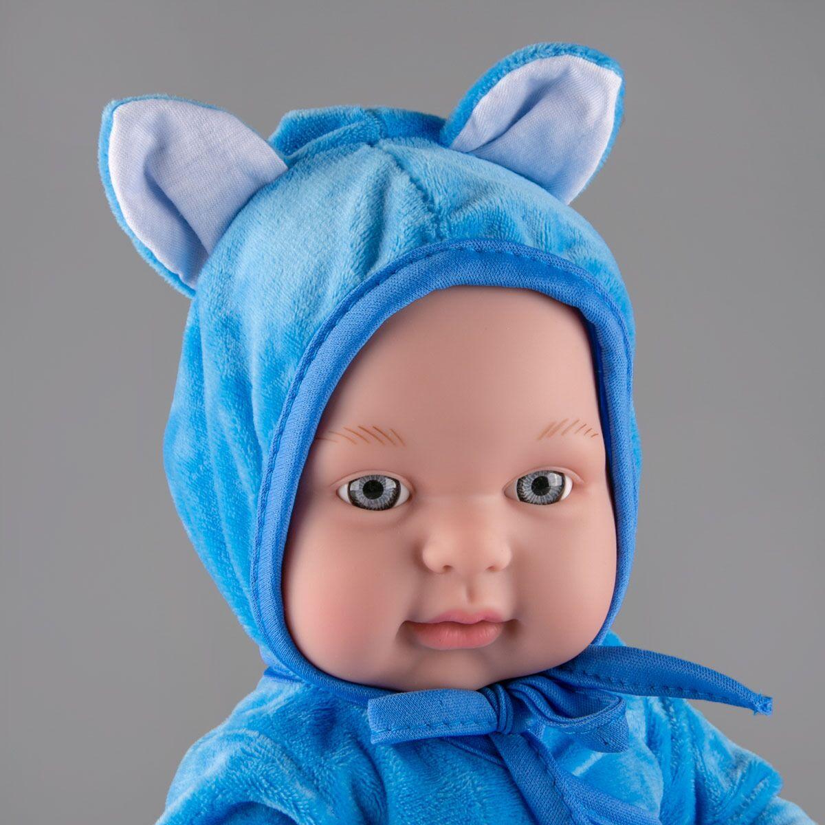 Игрушка пупс в голубом костюмчике Kaifan Toys