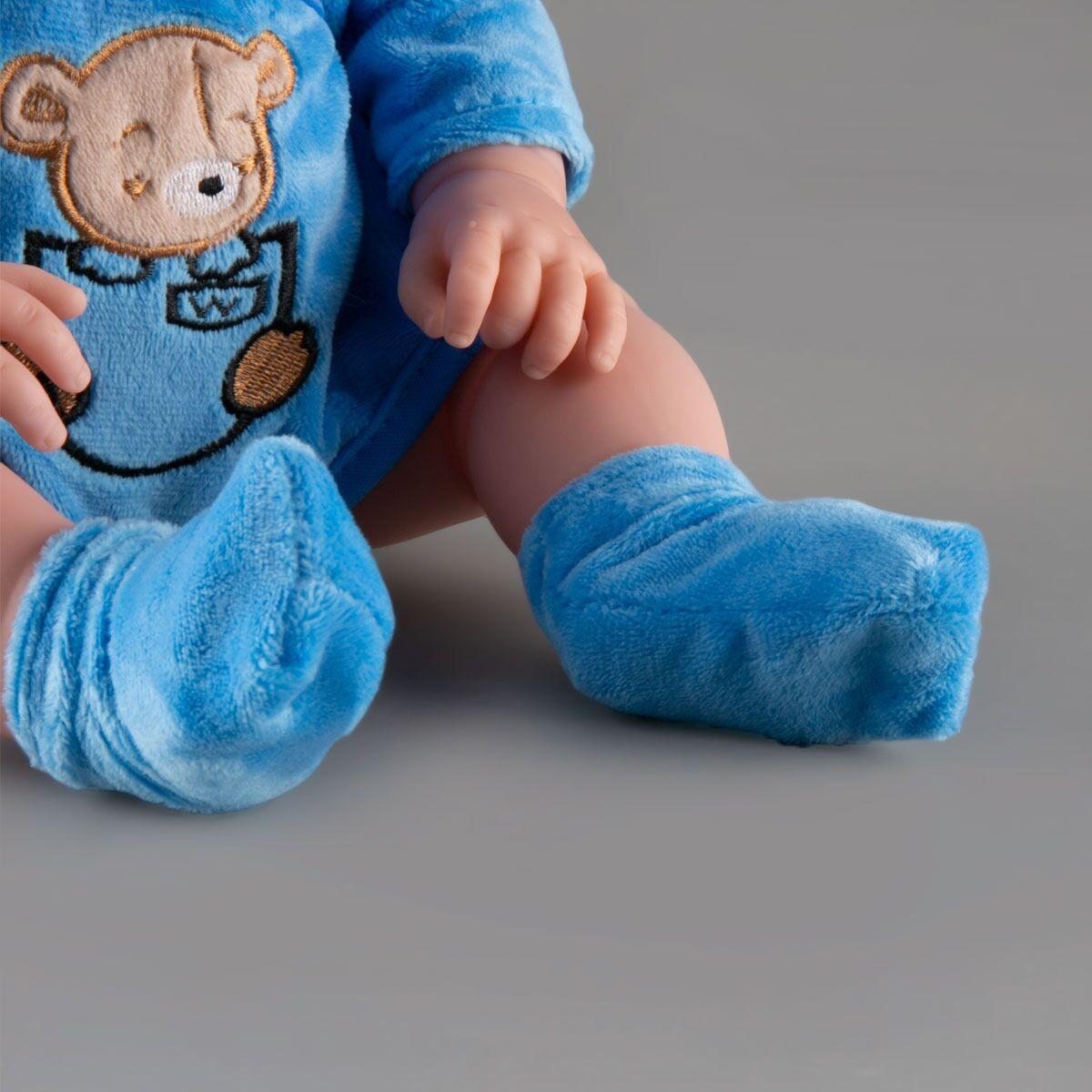 Игрушка пупс в голубом костюмчике Kaifan Toys