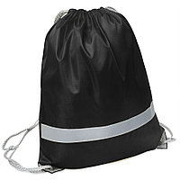 Рюкзак мешок RAY со светоотражающей полосой, Черный, -, 16108 35