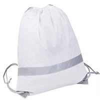 Рюкзак мешок RAY со светоотражающей полосой, Белый, -, 16108 01