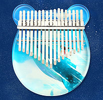 Калимба акриловая "Кит в небе". Музыкальный инструмент.