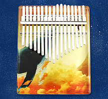 Калимба "Небесный Кит" из акрила. Музыкальный инструмент с молоточком.