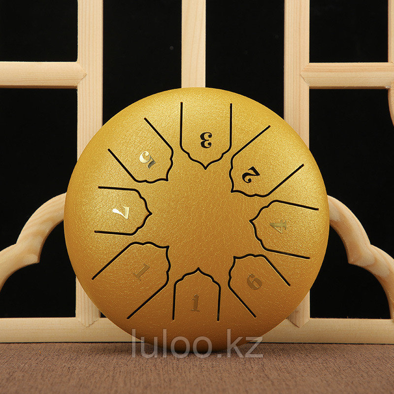 Глюкофон - тональный лепестковый барабан, 15 см диаметр, золотистый., фото 1