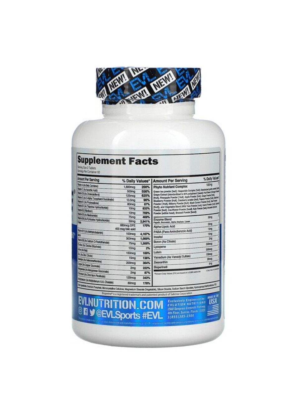 EVLution Nutrition VitaMode, высокоэффективные мультивитамины, 120 таблеток - фото 2 - id-p104179051