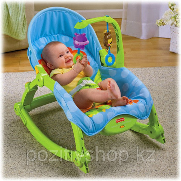 Детский Шезлонг Deluxe 2в1 Fisher price