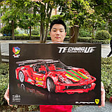 Конструктор  Ferrari 488 GTE JIQILE 48001 Спорткар 471 Деталей, фото 6