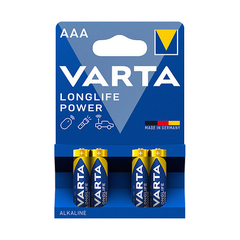 Батарейка VARTA Longlife Power Micro 1.5V - LR03/ AAA (4 шт), фото 2