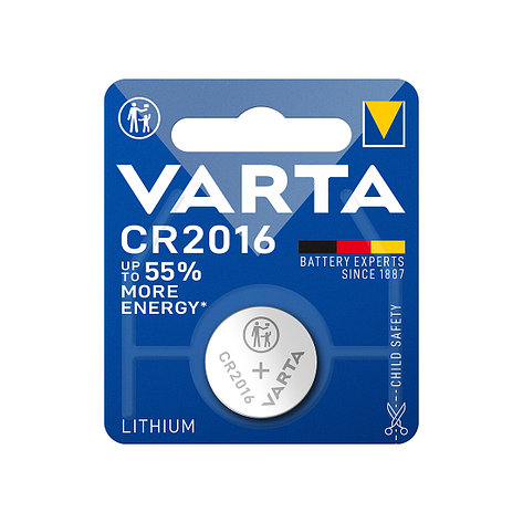 Батарейка VARTA Lithium CR2016 3V 1 шт. в блистере, фото 2