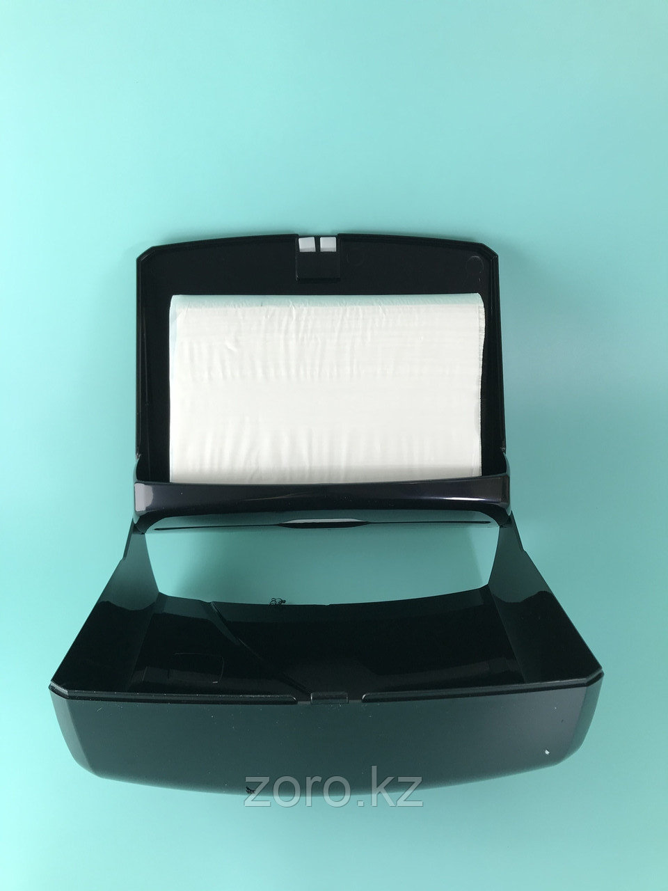 Диспенсер для бумажных полотенец Z укладка черный пластик Турция - фото 7 - id-p71443990