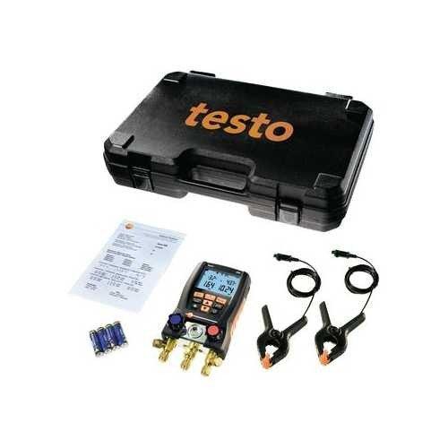Цифровой манометрический коллектор testo 550 Bluetooth в комплекте с 2-мя зондами-зажимами, батарейками,