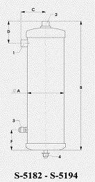 Отделитель масла циклонного типа SN-5294-CE