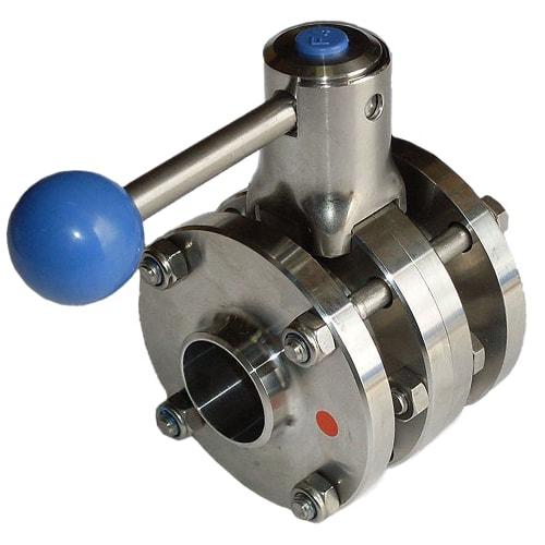 Дисковый межфланцевый кран 65x100x137 мм AISI 316L DIN ZFA