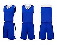Баскетбольная форма синяя с нанесением принта "PLAYER NAME + NUMBER", джерси+шорты (Junior 2XS - Adult 5XL), фото 5