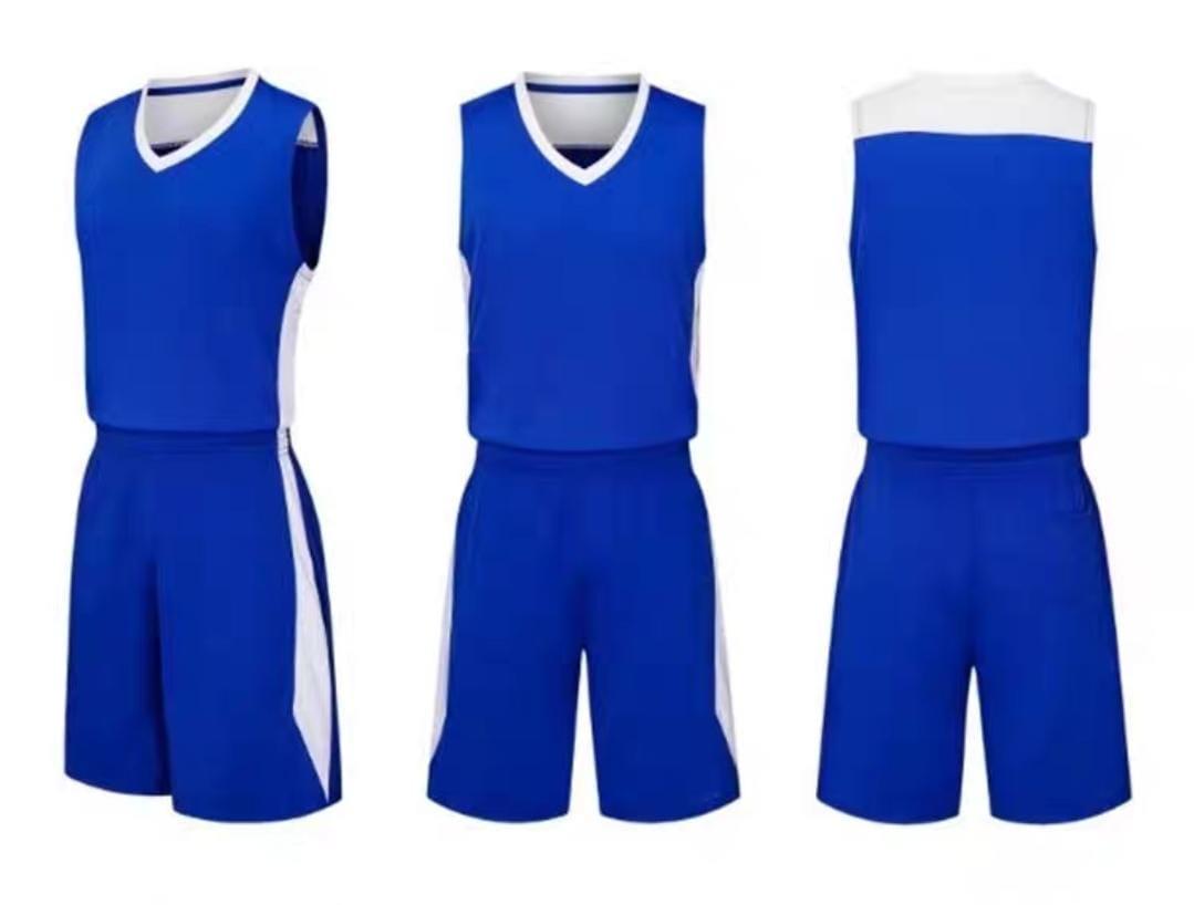 Баскетбольная форма синяя с нанесением принта "PLAYER NAME + NUMBER", джерси+шорты (Junior 2XS - Adult 5XL) - фото 7 - id-p104208084