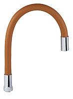 Запчасти к смесителю гибкий гусак цветной литая голова КОРИЧНЕВЫЙ *