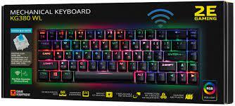 Клавиатура игровая 2E GAMING KG380 RGB 68key Gateron Blue Switch