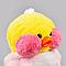 Мягкая игрушка Уточка в кигуруми розовый Единорог желтая Lalafan 30 см, фото 2