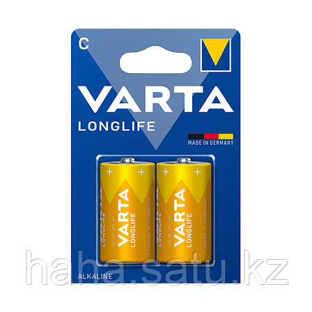 Батарейка VARTA Longlife Baby 1.5V - LR14/ C 2 шт. в блистере, фото 2