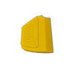 Ракель пластиковый mini желтый V129 6,5смХ4см жесткий, фото 2