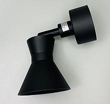 Спот накладной с встроенной лампой,  10W  черный, фото 2