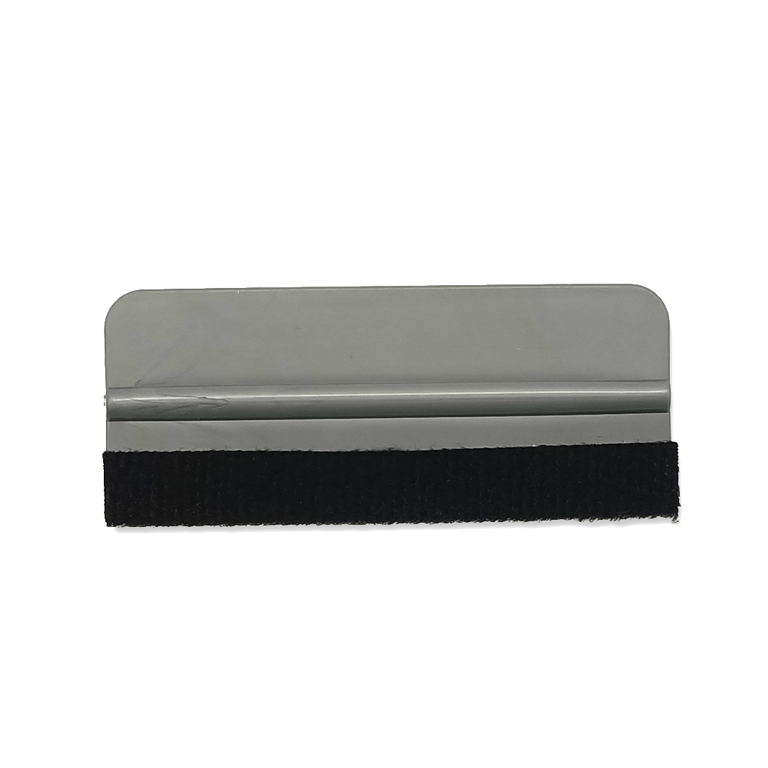 Ракель пластиковый mini серый с фетровой накладкой V24 10смХ4см жесткий - фото 2 - id-p103882262